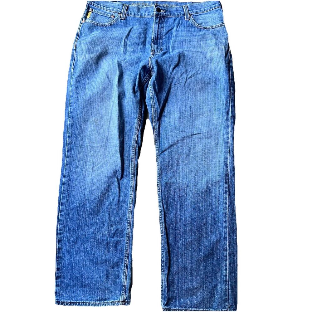 Nautica Classic Relaxed Straight Blue Jeans Pants 100% Cotton Men's 38x32